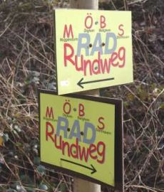 MÖBS Radwegschild MÖBS Radwegschild